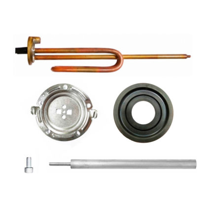 КОМПЛЕКТ: ТЭН RCF 1500W, D48мм, М6, 220V + фланец D125 + анод М6 + прокладка + винт, 20461F1 – фото 7