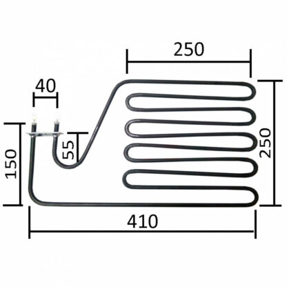 ТЭН для печей 1500W Harvia, Sawo (ZSS-110, HTS009HR), 110-ZSS – фото 9