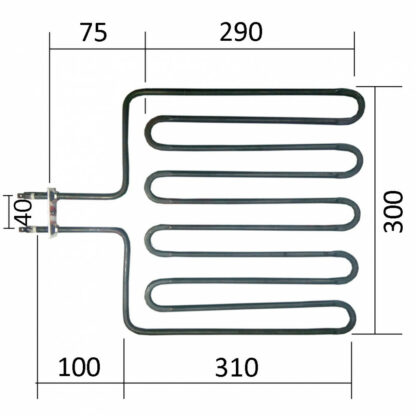 ТЭН для печей 2670W Harvia, Sawo (ZSK-710, HTS003HR), 710-ZSK – фото 9