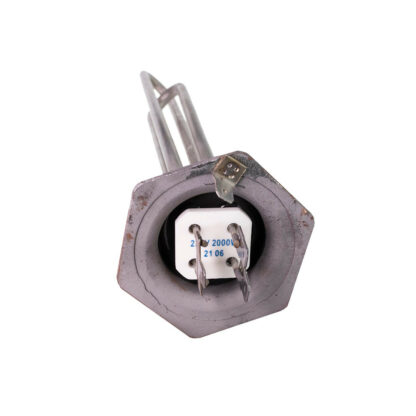 ТЭН радиаторный 2000W(800+1200), черн, D42, клеммы под разъем, G1 1/4", L325мм, 220V, Р20М – фото 8